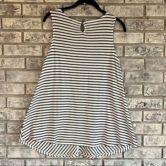 Est. 1946 Sleeveless Nautical Stripe Tank Top with Lace Detail – Size Small - Picture 3 of 7